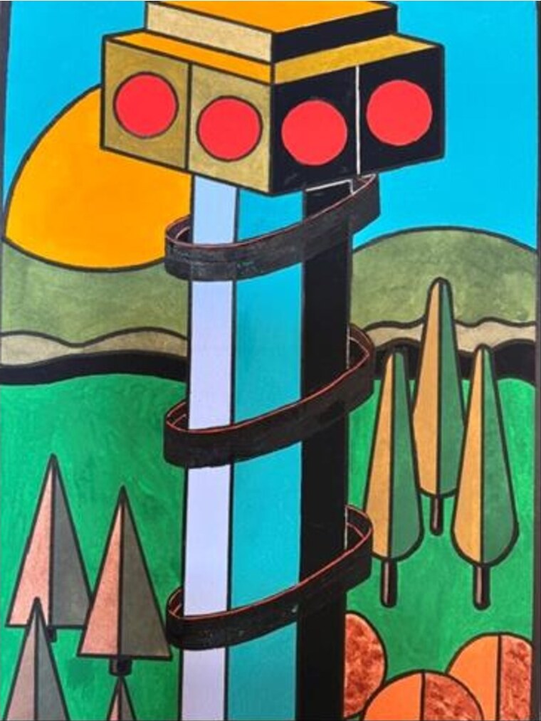 Ohne Titel – Gemälde von Franz Feuchtl
