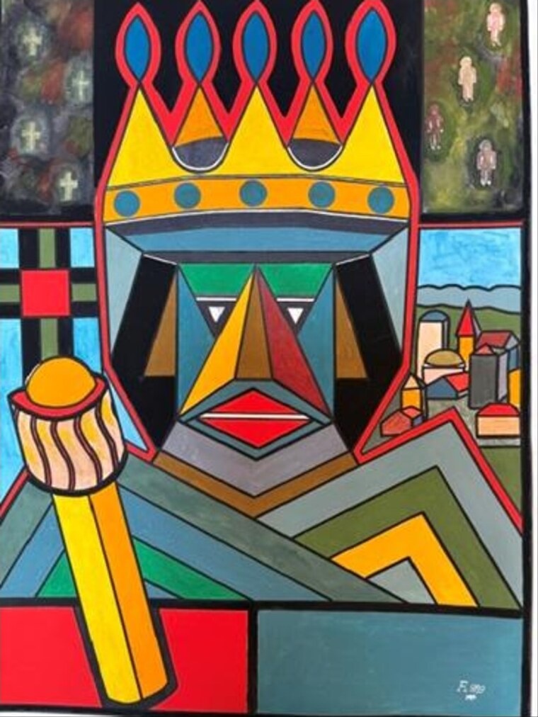 Ohne Titel – Gemälde von Franz Feuchtl