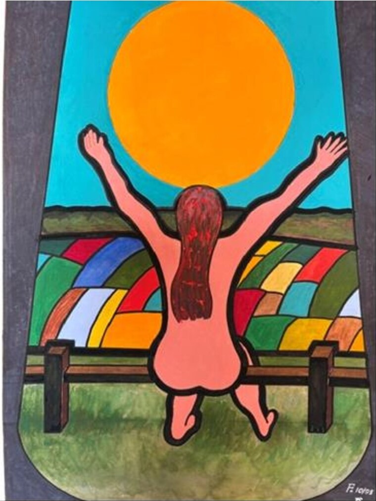 Ohne Titel – Gemälde von Franz Feuchtl