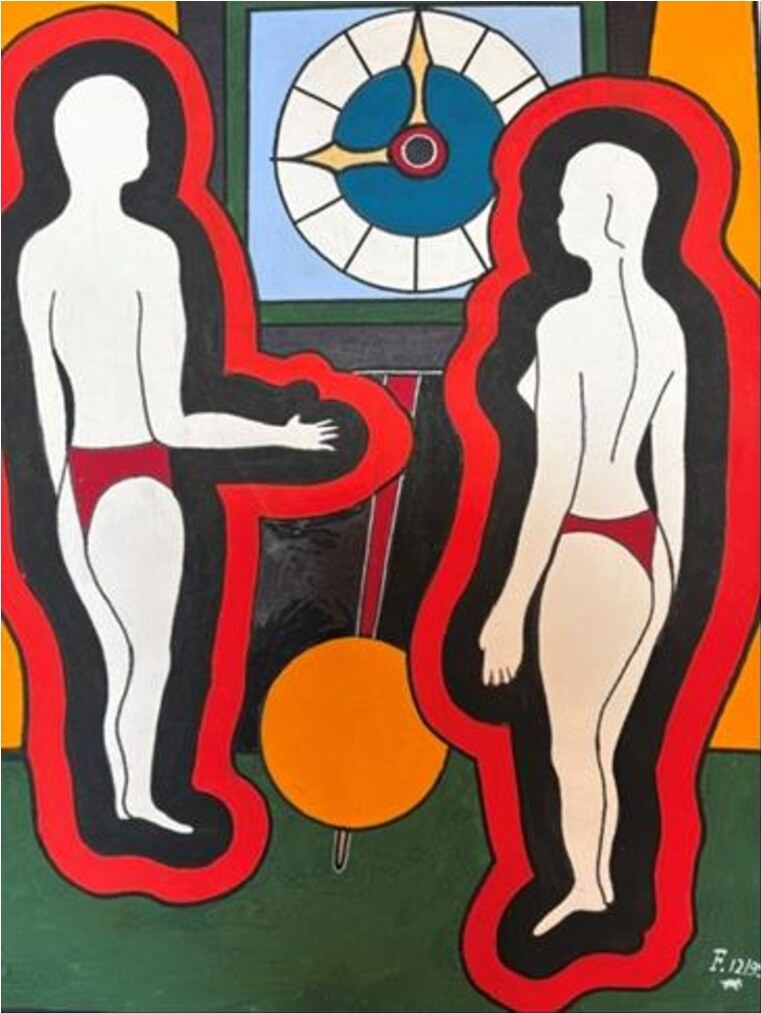 Ohne Titel – Gemälde von Franz Feuchtl
