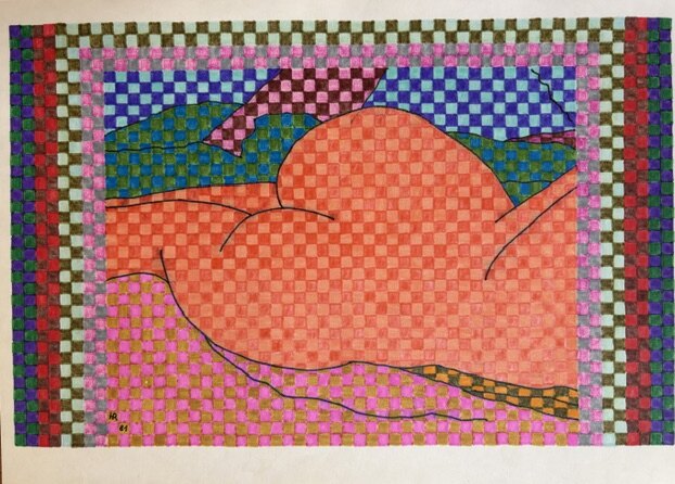 Claudia – Filzstift auf Papier · 21 × 30 cm – Hubert Rathgeber