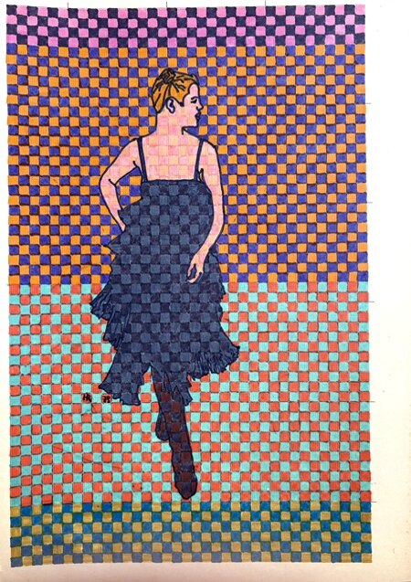 Gala – Filzstift auf Papier · 30 × 21 cm – Hubert Rathgeber