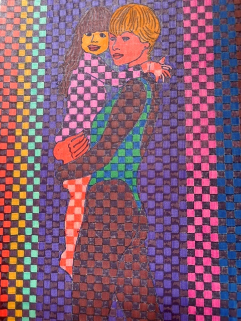 Mutter und Kind – Filzstift auf Papier · 30 × 21 cm – Hubert Rathgeber