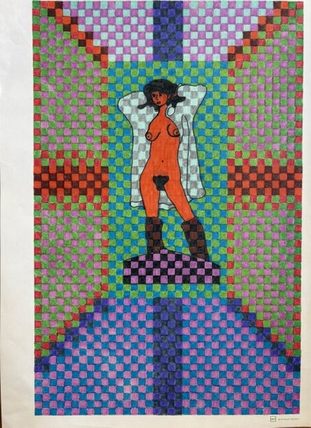 Petra 1 – Filzstift auf Papier · 30 × 21 cm – Hubert Rathgeber