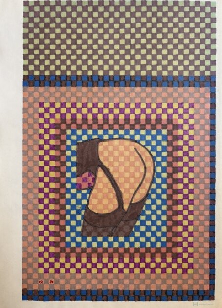 Straps – Filzstift auf Papier · 30 × 21 cm – Hubert Rathgeber