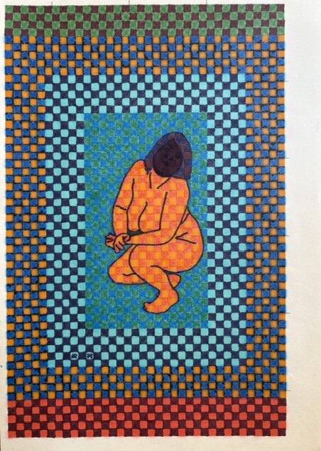 Venus (Gerd Tinglum) – Filzstift auf Papier · 30 × 21 cm – Hubert Rathgeber