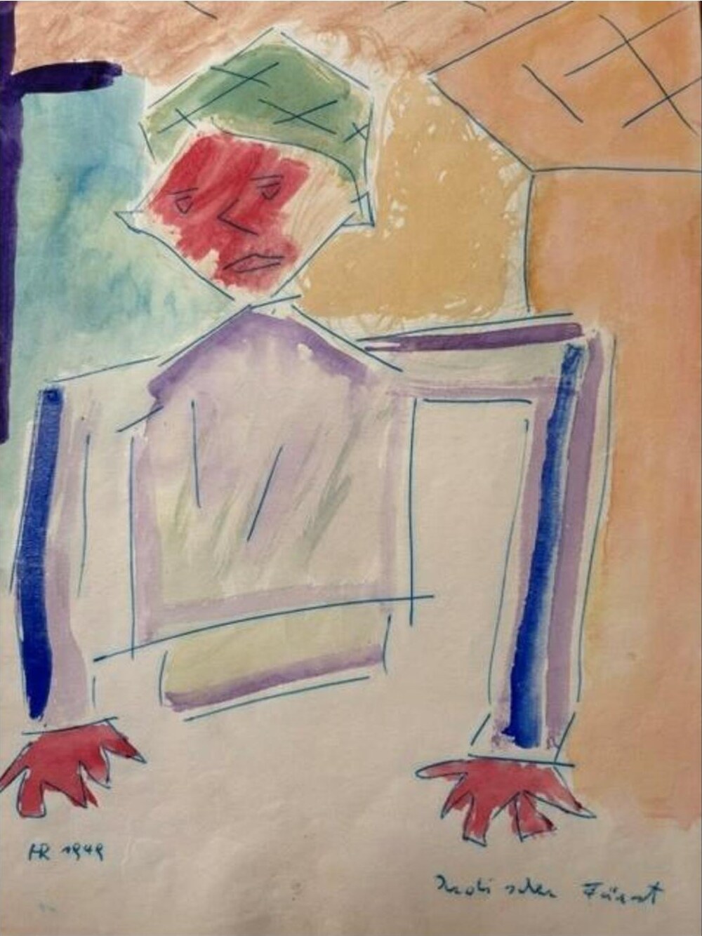 Indischer Fürst – Aquarell · 29 × 21cm – Hubert Rathgeber