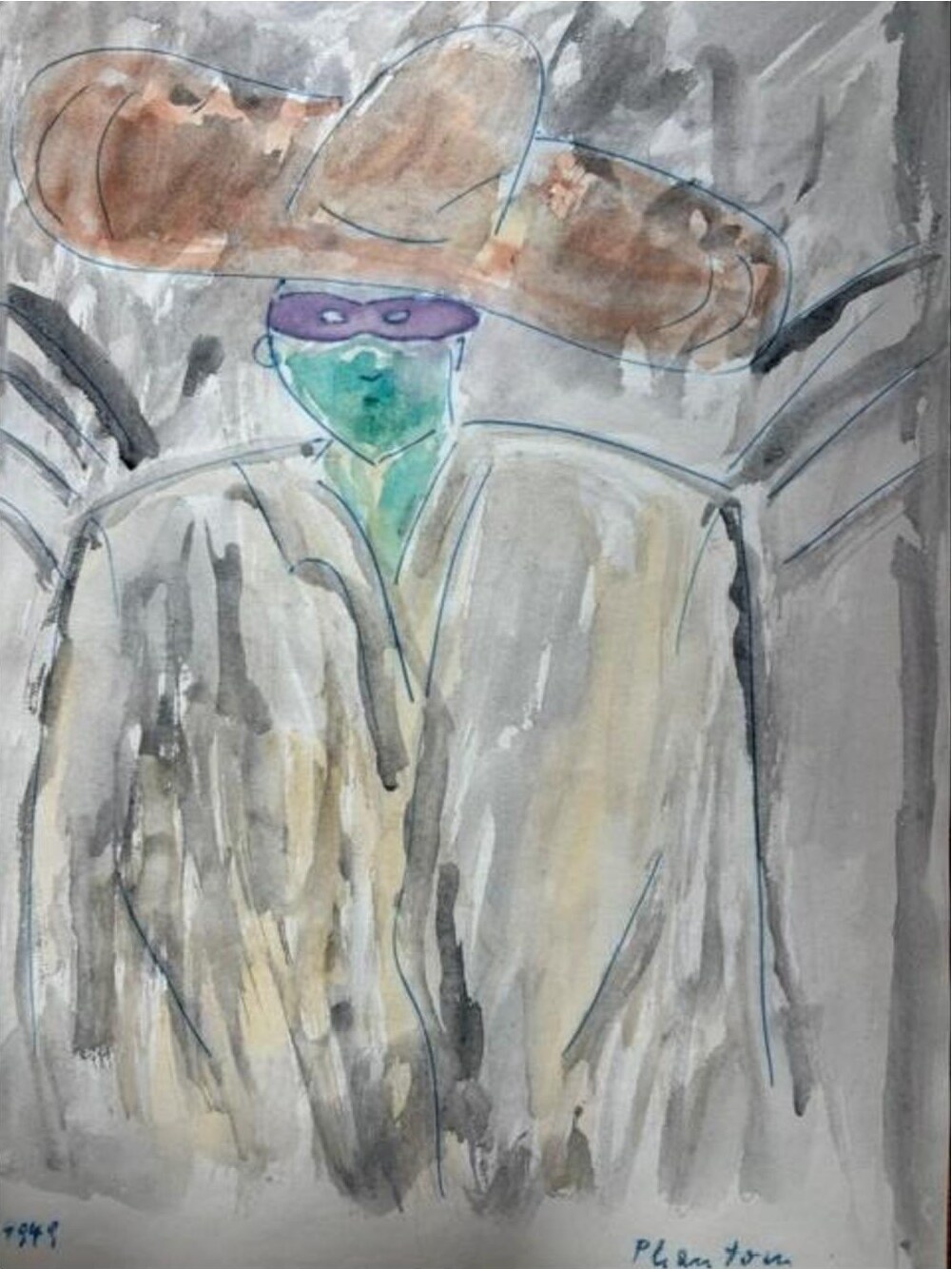 Phantom – Aquarell · 29 × 21 cm – Hubert Rathgeber