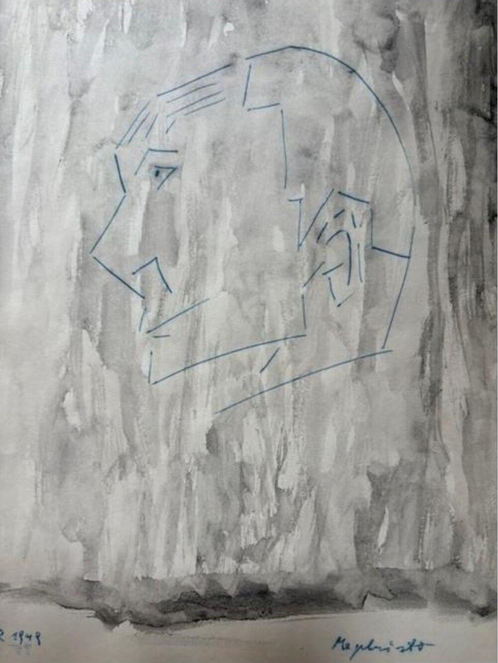 Mephisto – Aquarell · 29 × 21 cm – Hubert Rathgeber