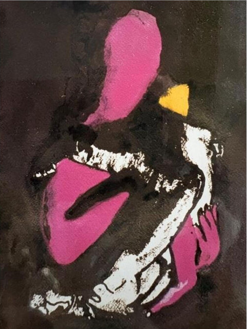 Keine Ahnung – Gouache auf Papier · 70 × 50 cm – Sandy