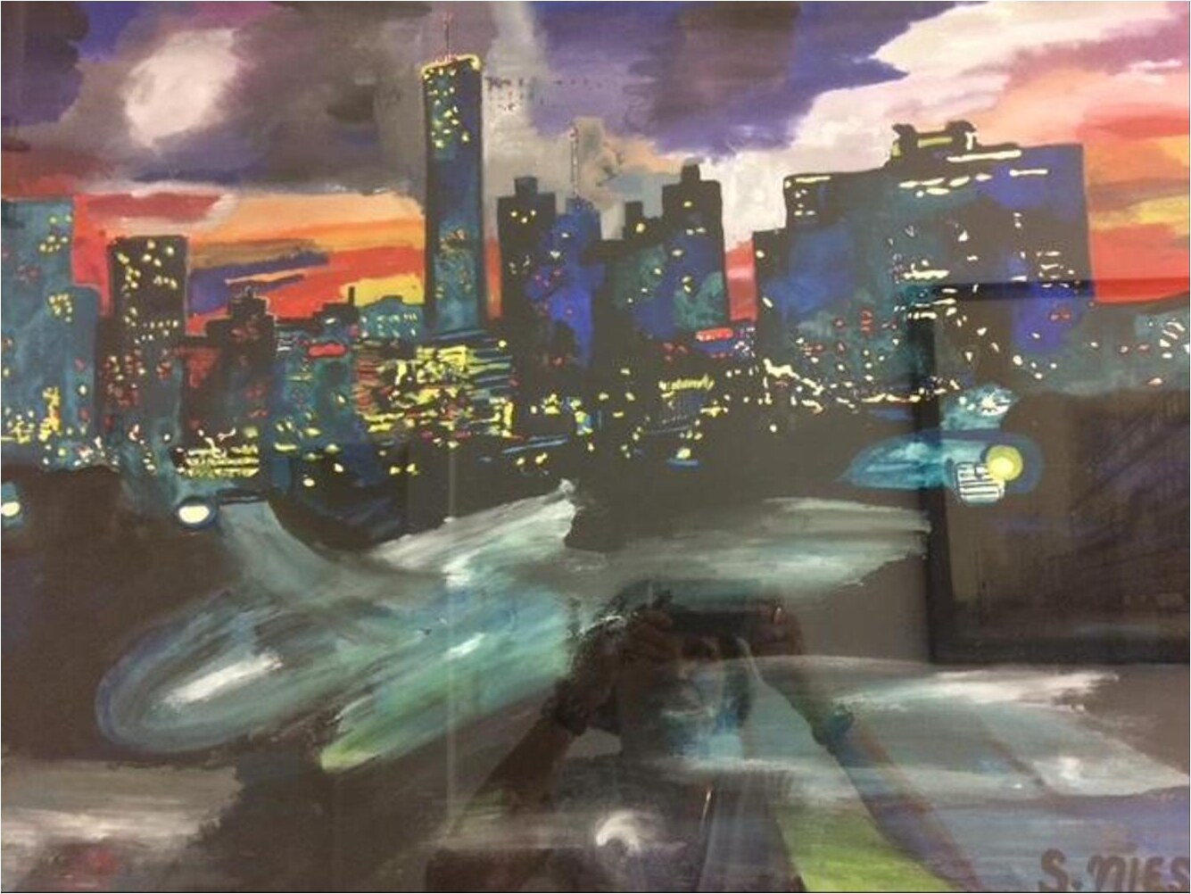 New York – Gouache auf Papier · 50 × 70 cm – Sandy