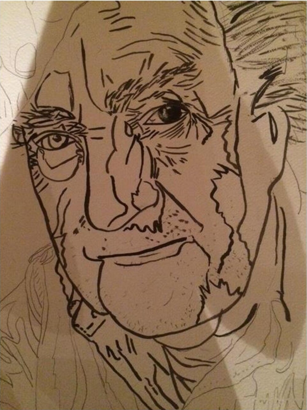 Portrait Hubert Rathgeber – 70 × 50 cm – Sandy