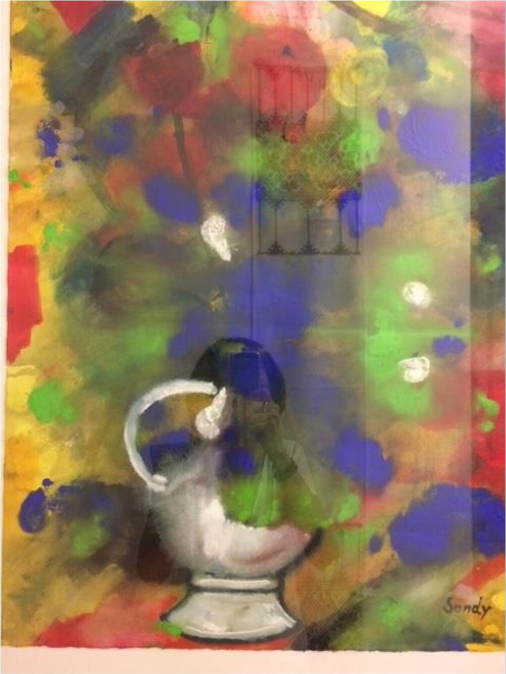 Stilleben 2 – Gouache auf Papier · 61 × 48 cm – Sandy