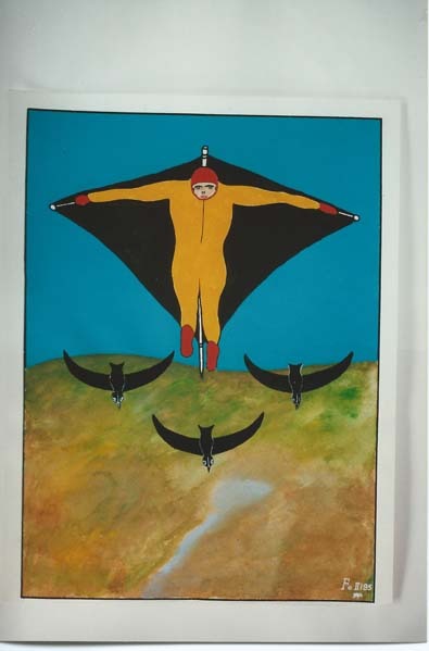 Segelflug – Gemälde von Franz Feuchtl
