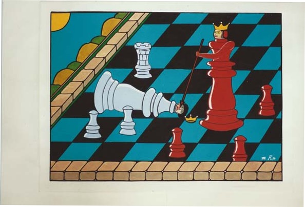 Schach Matt – Gemälde von Franz Feuchtl